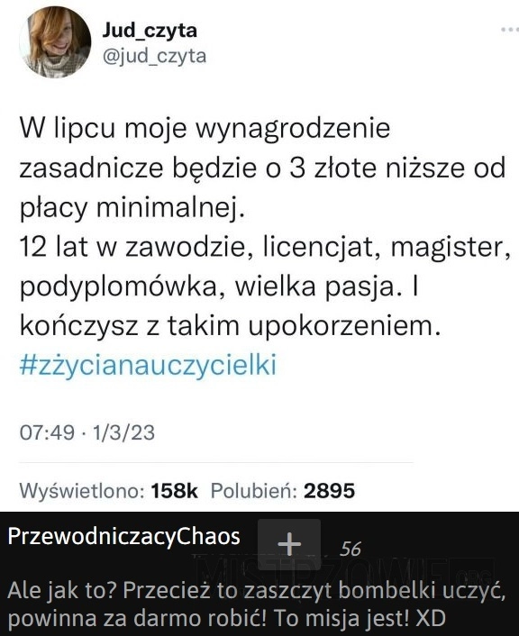 
    Życie nauczycieli w Polsce...