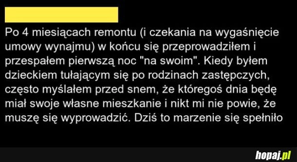 
    Spełnione marzenie