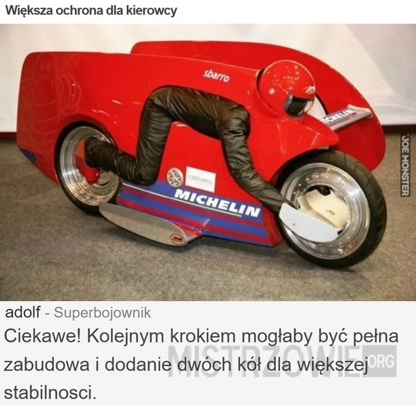 
    Większa ochrona dla kierowcy