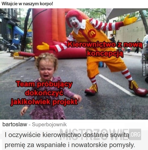 
    Witajcie w naszym korpo!