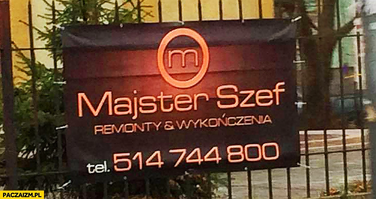 
    Majster szef