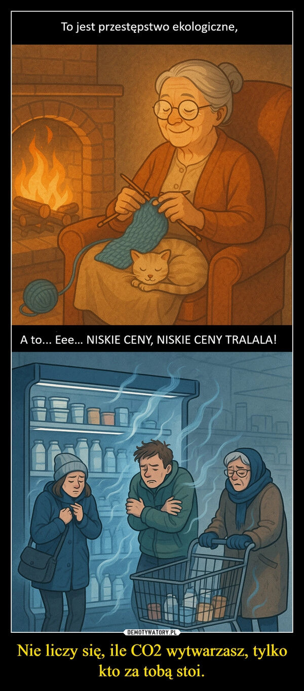 
    Nie liczy się, ile CO2 wytwarzasz, tylko kto za tobą stoi.