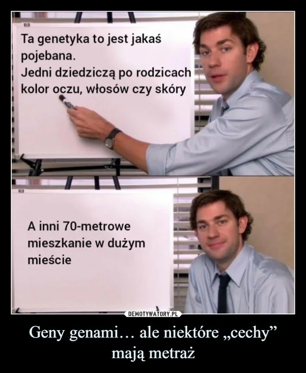 
    Geny genami… ale niektóre „cechy” mają metraż