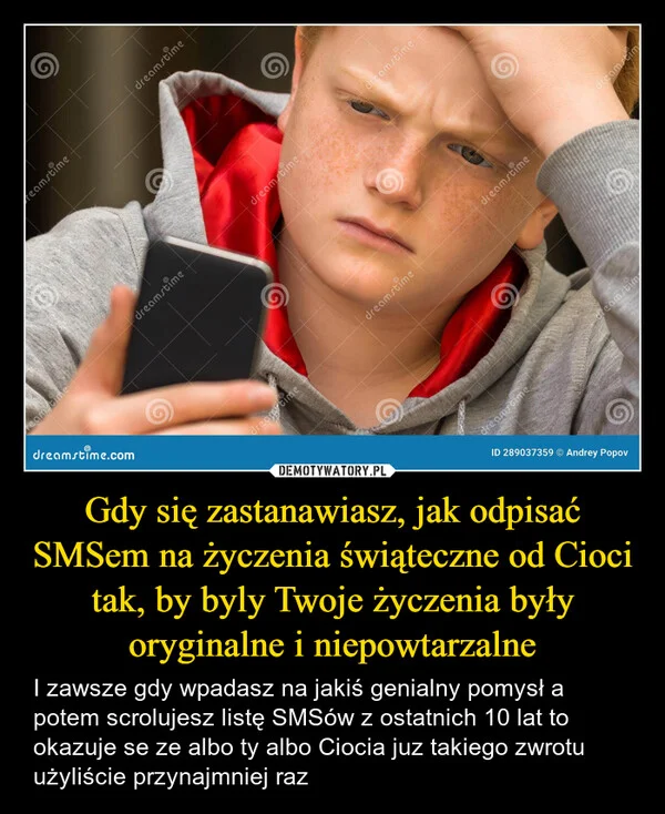 
    Gdy się zastanawiasz, jak odpisać SMSem na życzenia świąteczne od Cioci tak, by byly Twoje życzenia były oryginalne i niepowtarzalne