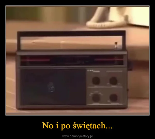 
    No i po świętach...