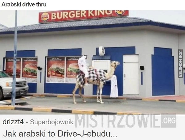 
    Arabski drive thru