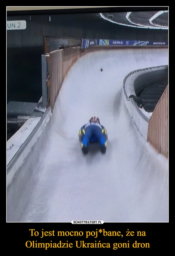 To jest mocno poj*bane, że na Olimpiadzie Ukraińca goni dron