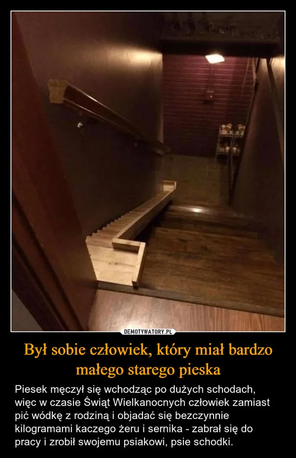 
    Był sobie człowiek, który miał bardzo małego starego pieska