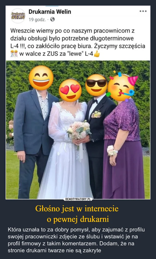 
    Głośno jest w internecie o pewnej drukarni