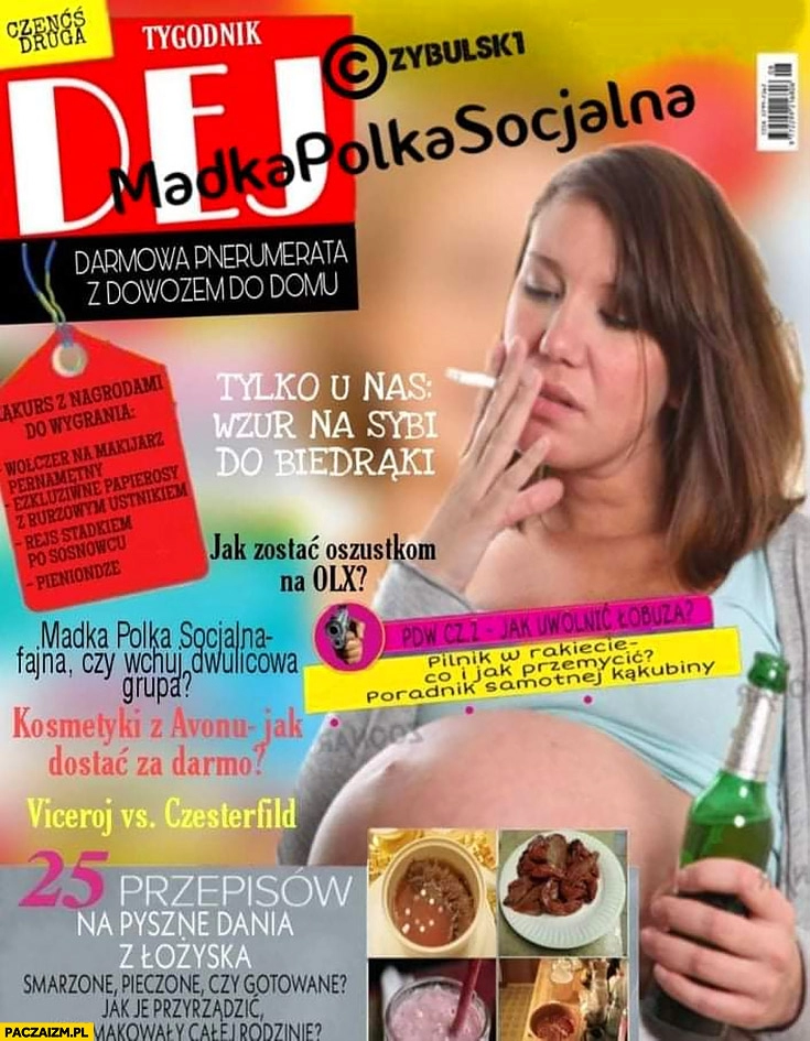 
    Tygodnik dej madka polka socjalna gazeta magazyn