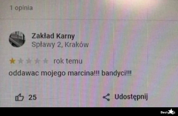 
    Dobrze, że Marcin nie jest bandytą 