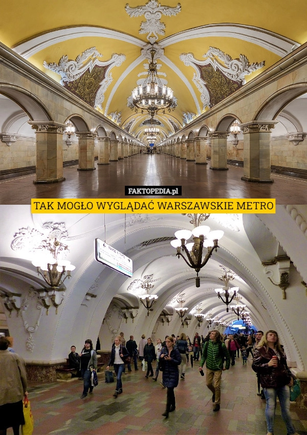 
     TAK MOGŁO WYGLĄDAĆ WARSZAWSKIE METRO