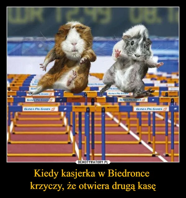 
    Kiedy kasjerka w Biedronce krzyczy, że otwiera drugą kasę