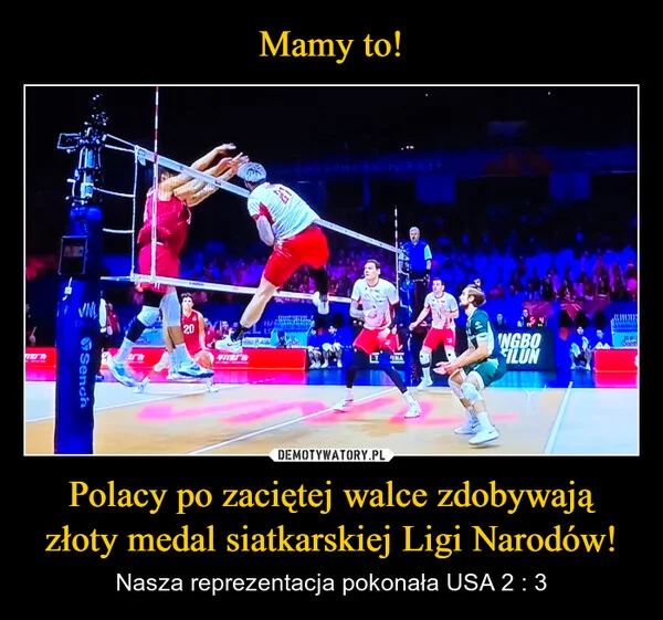 
    Mamy to! Polacy po zaciętej walce zdobywają złoty medal siatkarskiej Ligi Narodów!