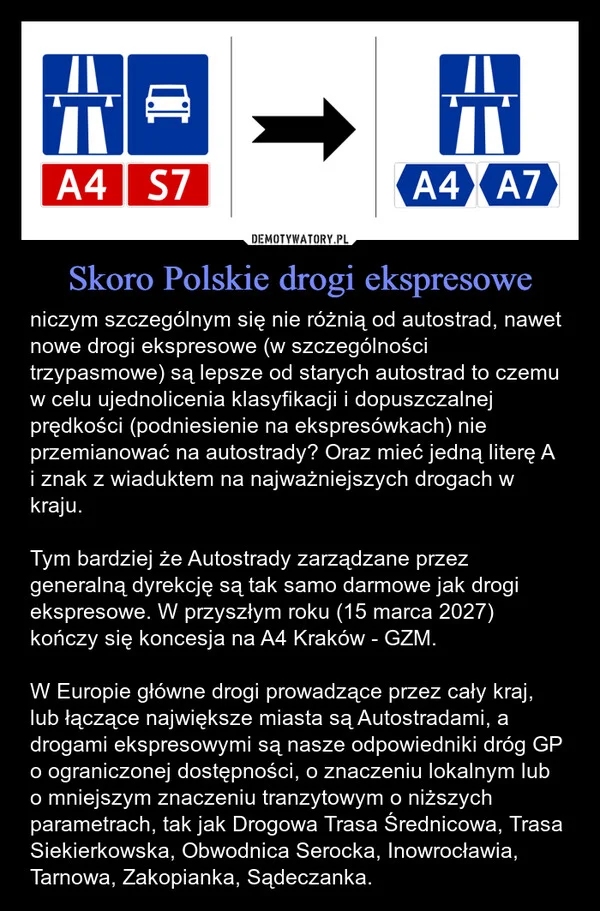 Skoro Polskie drogi ekspresowe