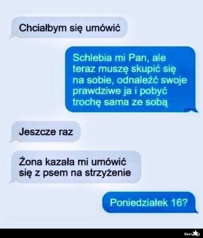 
    Próba umówienia się 