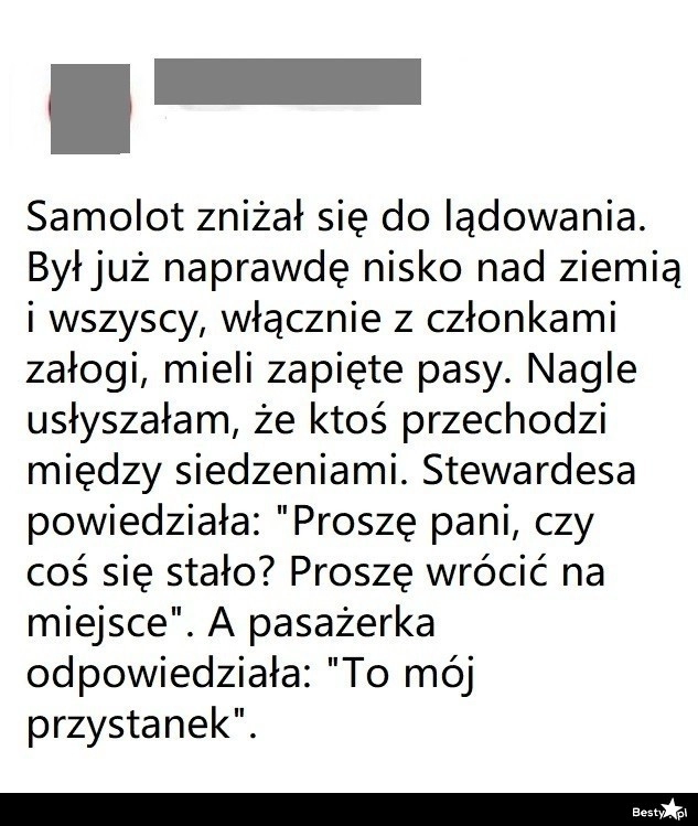 
    Niezdyscyplinowana pasażerka 