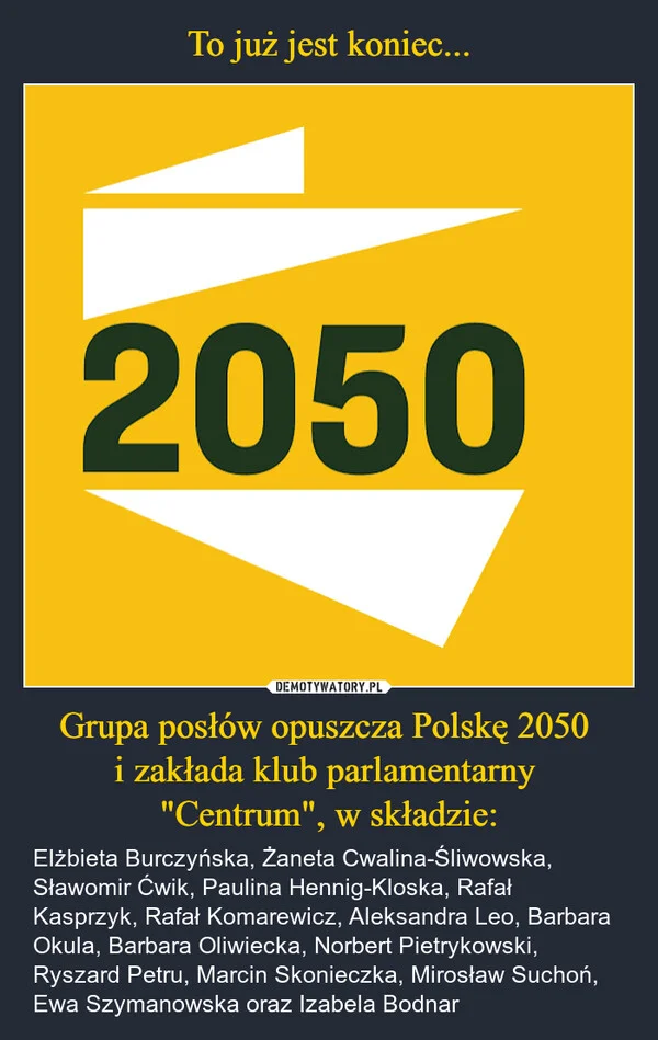 
    To już jest koniec... Grupa posłów opuszcza Polskę 2050 i zakłada klub parlamentarny 