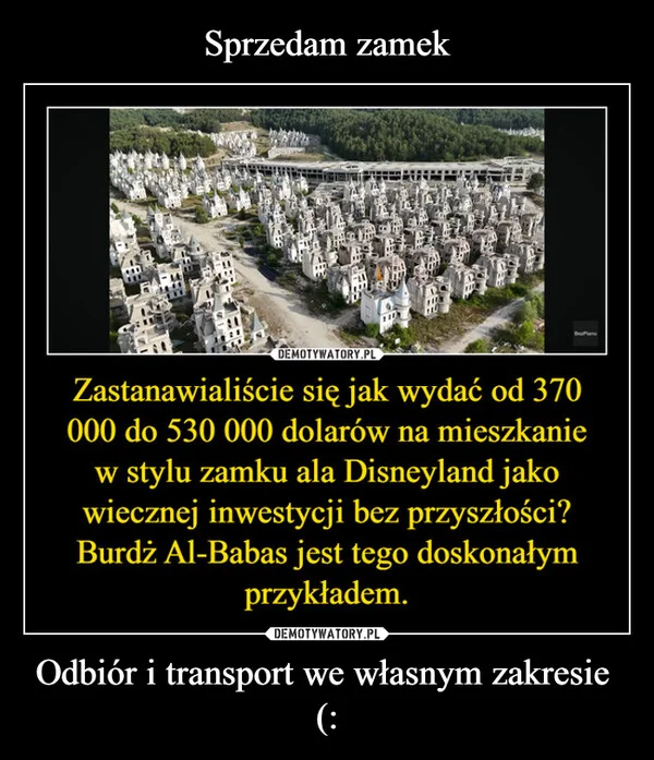 
    Sprzedam zamek Odbiór i transport we własnym zakresie (: