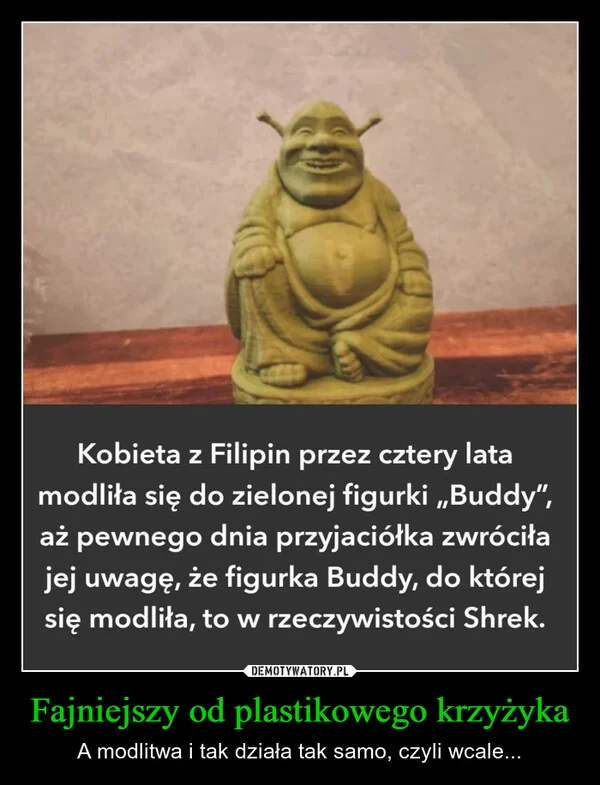 
    Fajniejszy od plastikowego krzyżyka