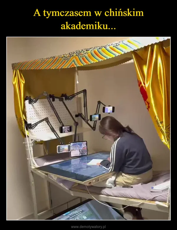 
    A tymczasem w chińskim akademiku...