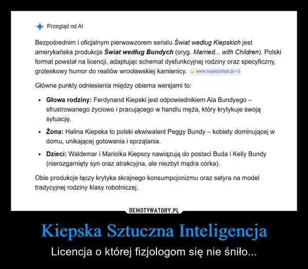 
    Kiepska Sztuczna Inteligencja