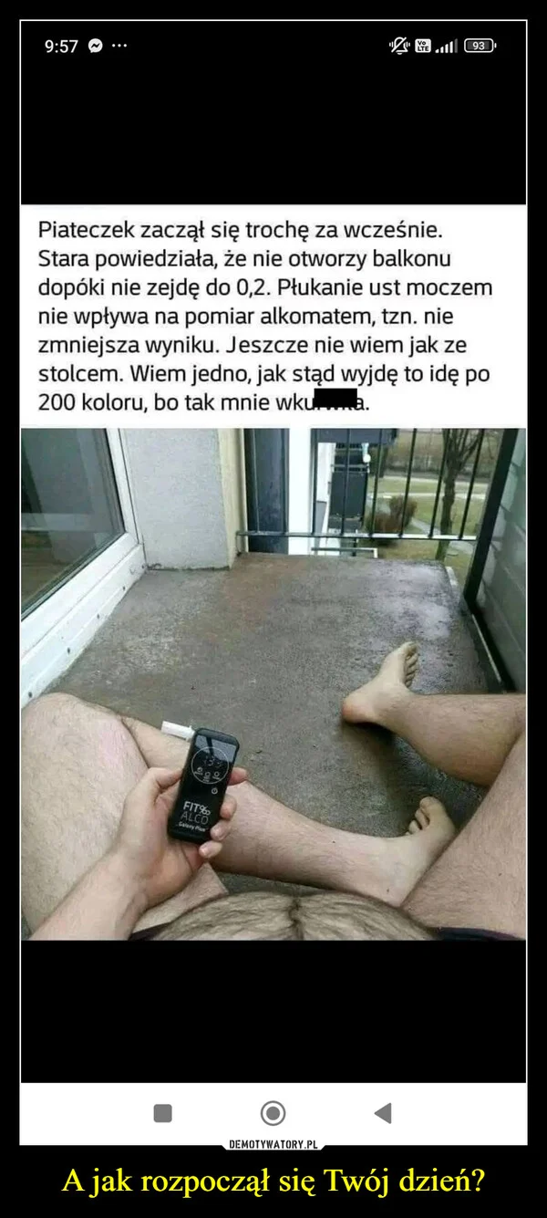 A jak rozpoczął się Twój dzień?