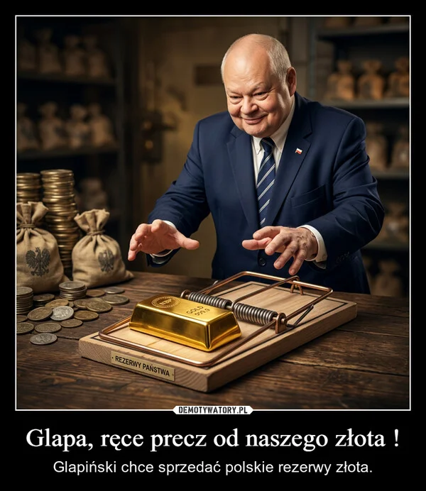 
    Glapa, ręce precz od naszego złota !