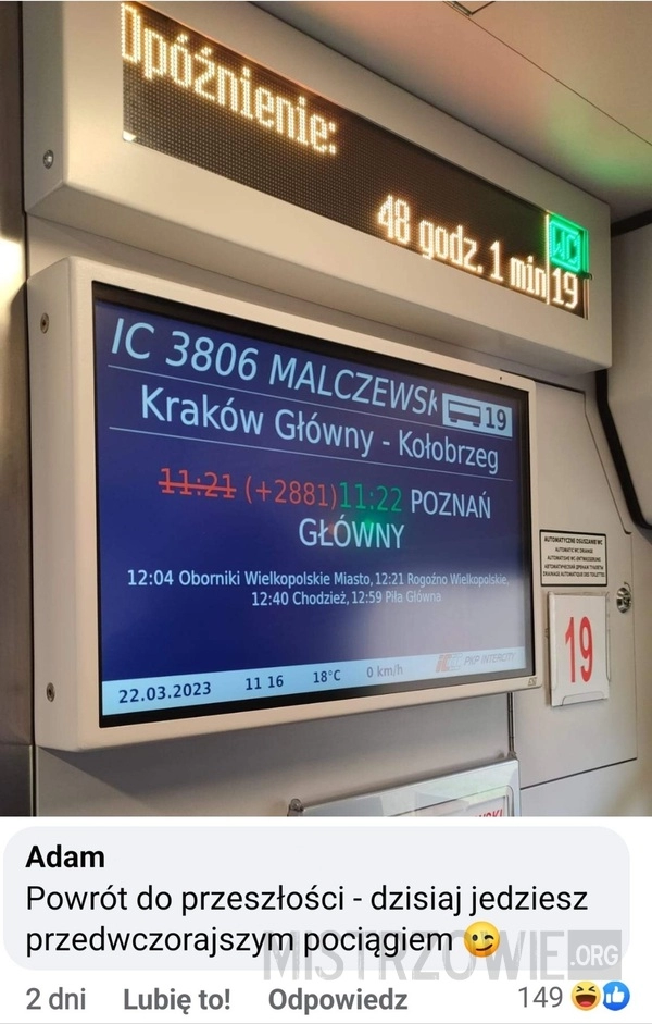 
    Opóźnienie pociągu