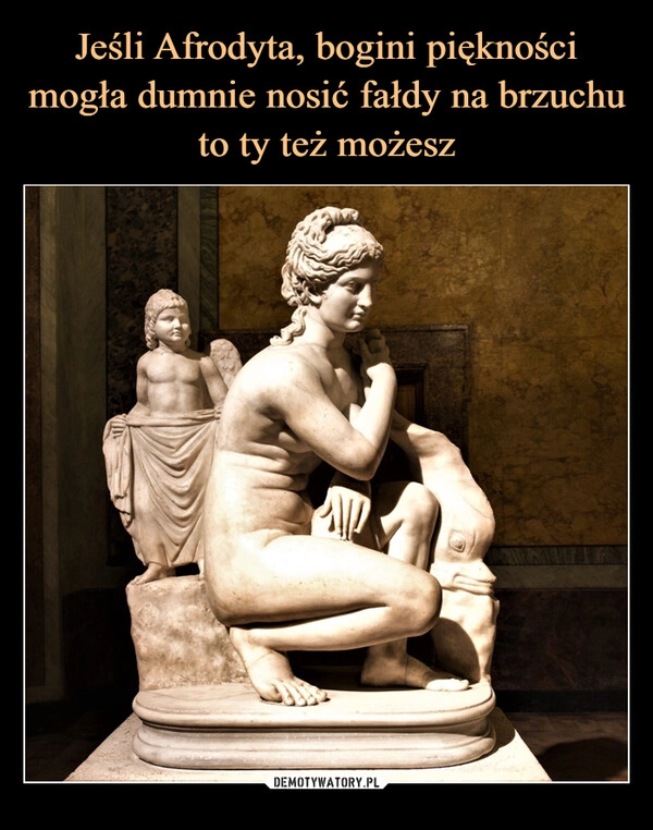 
    Jeśli Afrodyta, bogini piękności mogła dumnie nosić fałdy na brzuchu to ty też możesz