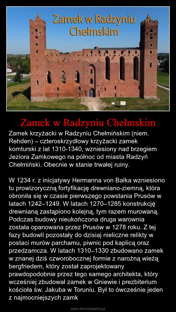
    Zamek w Radzyniu Chełmskim