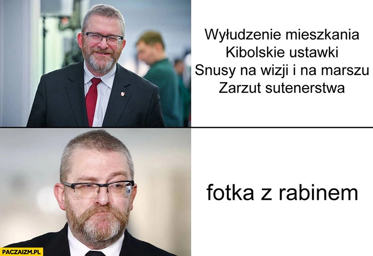 
    Braun reakcja na Nawrockiego: wyłudzenie mieszkania, ustawki, snusy, sutenerstwo vs na fotkę z rabinem