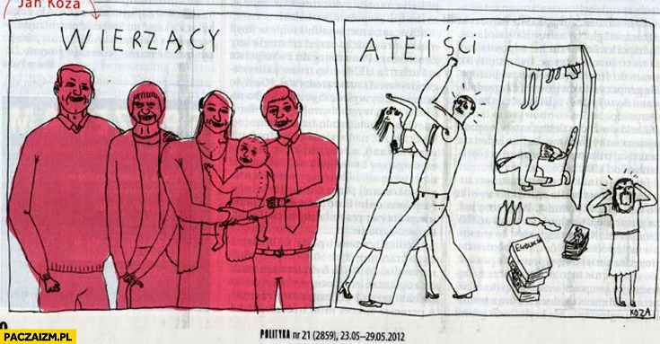 
    Wierzący ateiści porównanie typowa rodzina Jan Koza