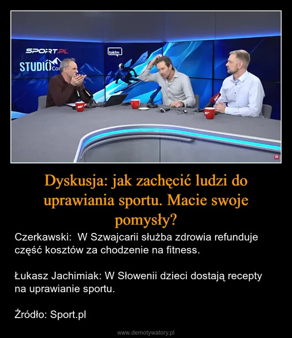 
    Dyskusja: jak zachęcić ludzi do uprawiania sportu. Macie swoje pomysły?