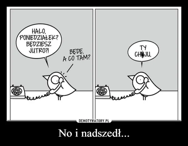 
    No i nadszedł...