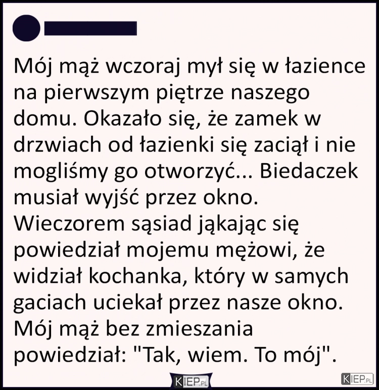 
    Mąż z nowym kochankiem 