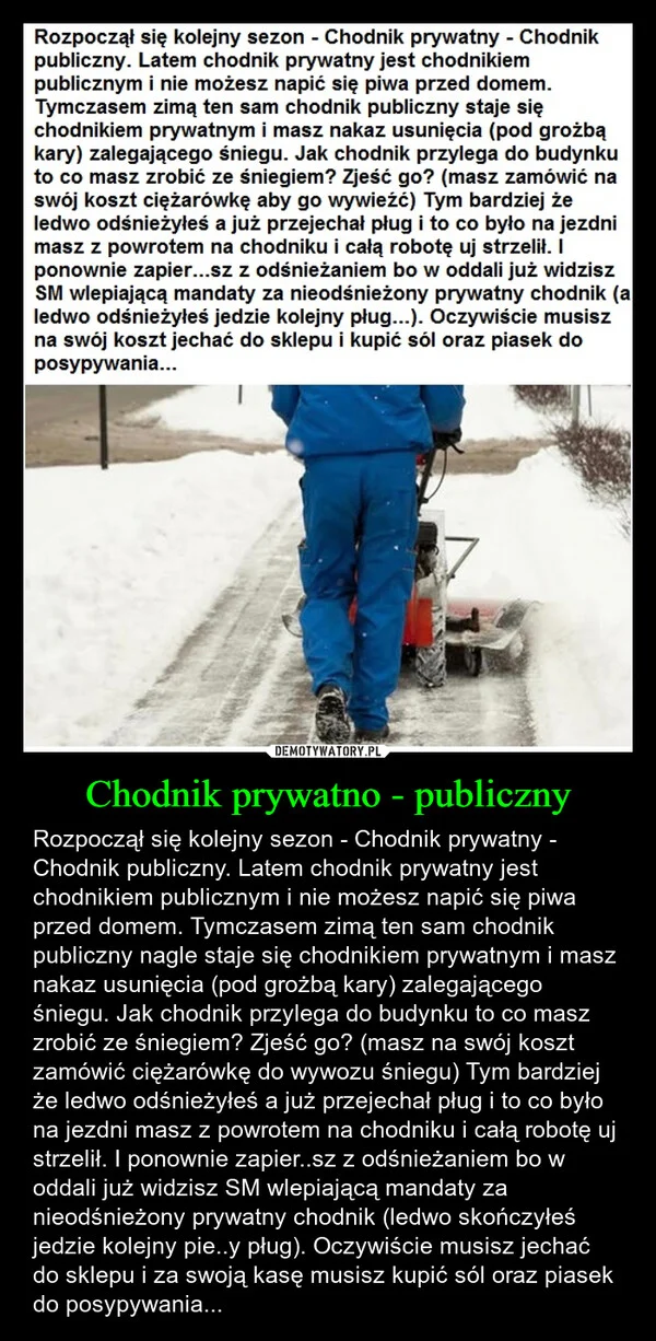 
    Chodnik prywatno - publiczny