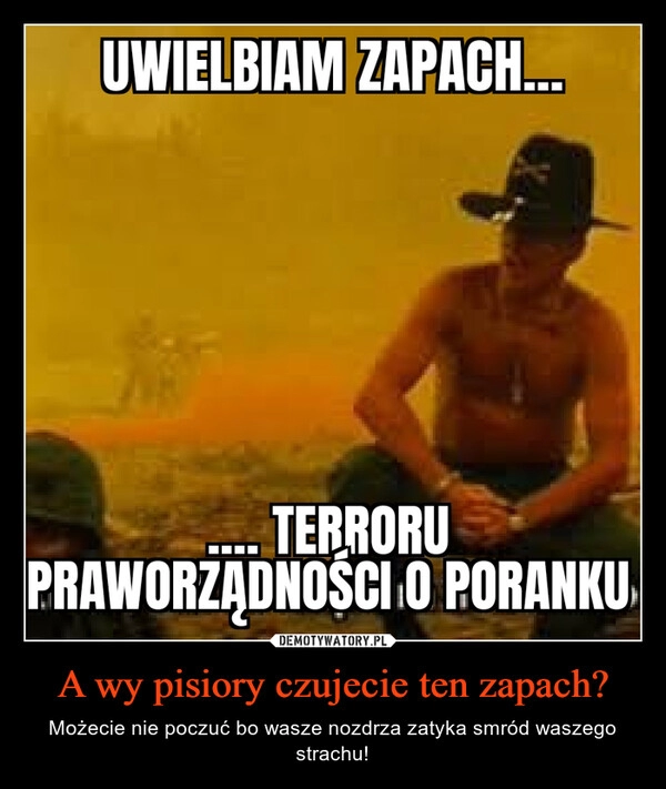 
    A wy pisiory czujecie ten zapach?