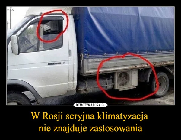 
    W Rosji seryjna klimatyzacja nie znajduje zastosowania