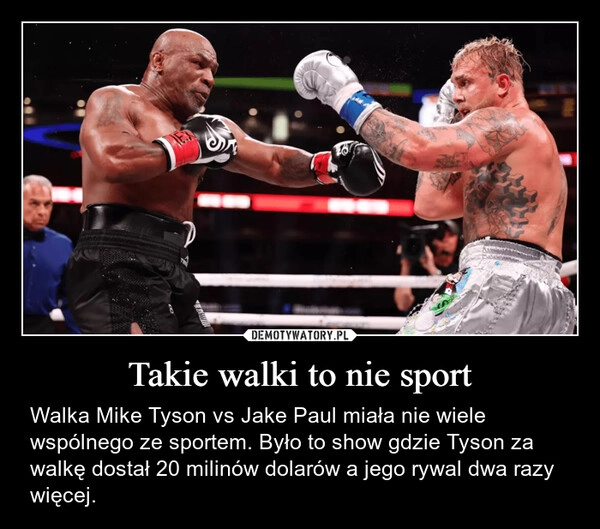 
    Takie walki to nie sport