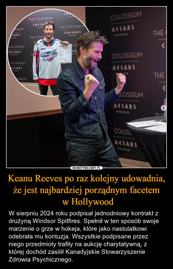 
    Keanu Reeves po raz kolejny udowadnia, że jest najbardziej porządnym facetem w Hollywood