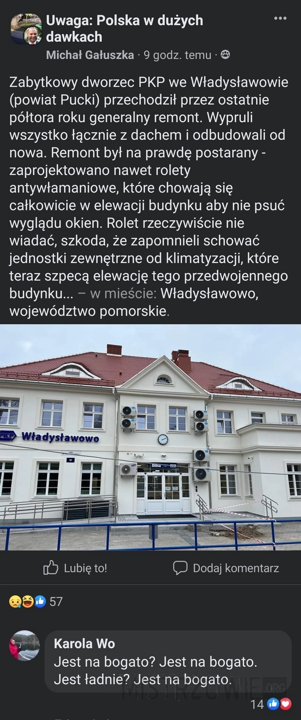 
    Dworzec PKP we Władysławowie