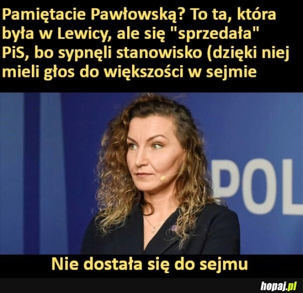 
    Pamiętacie Pawłowską?