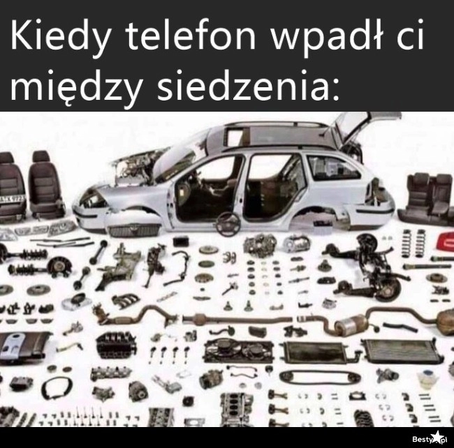 
    Kiedy telefon wpadł między siedzenia 