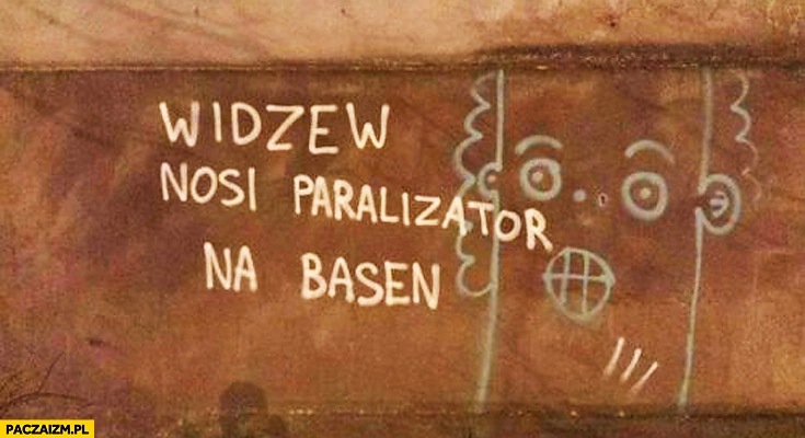 
    Widzew nosi paralizator na basen