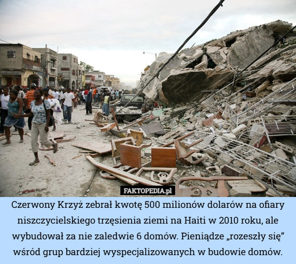 
    Czerwony Krzyż zebrał kwotę 500 milionów dolarów na ofiary niszczycielskiego