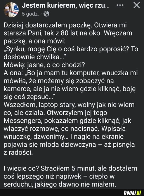 
    Od razu milej się na sercu robi