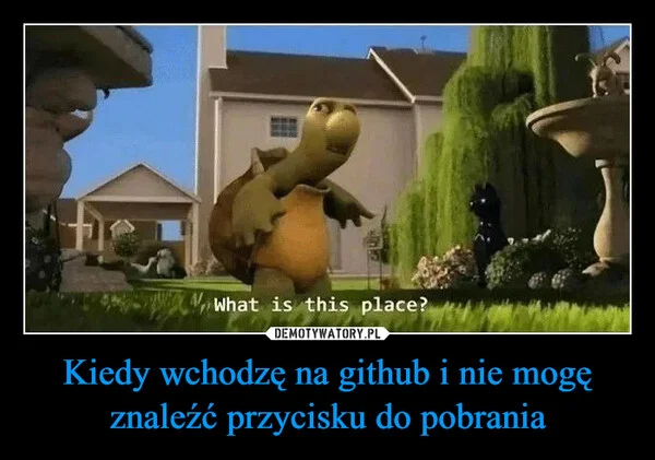 Kiedy wchodzę na github i nie mogę znaleźć przycisku do pobrania