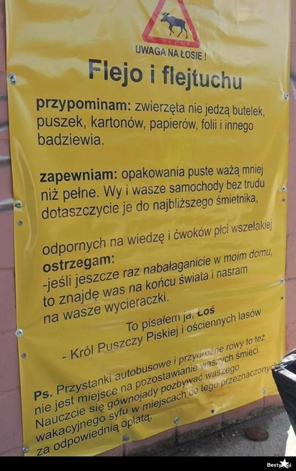 
    Kilka słów do śmieciarzy 