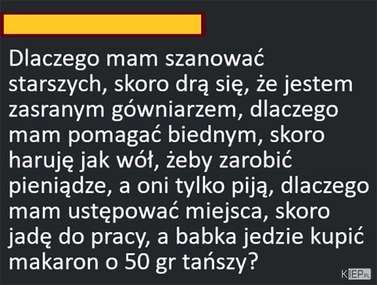 
    Proste pytanie, dlaczego? 